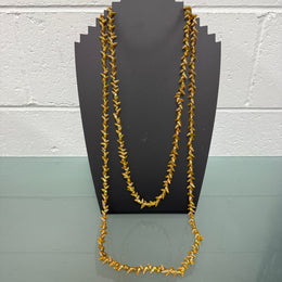 Long Vintage Tasmanian Aboriginal Rainbow Kelp Maireener Necklace