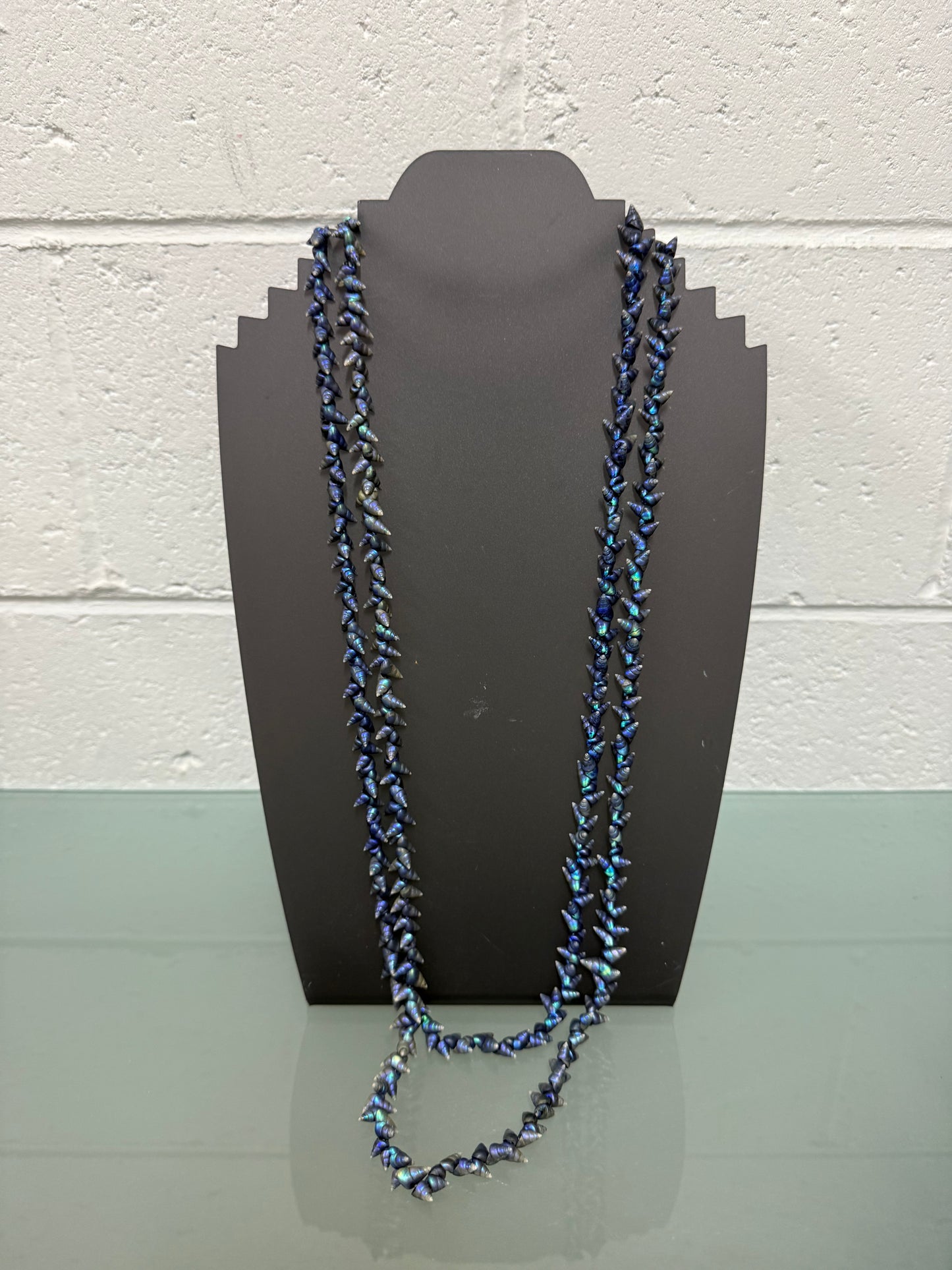 Long Vintage Tasmanian Aboriginal Maireener Shell Necklace