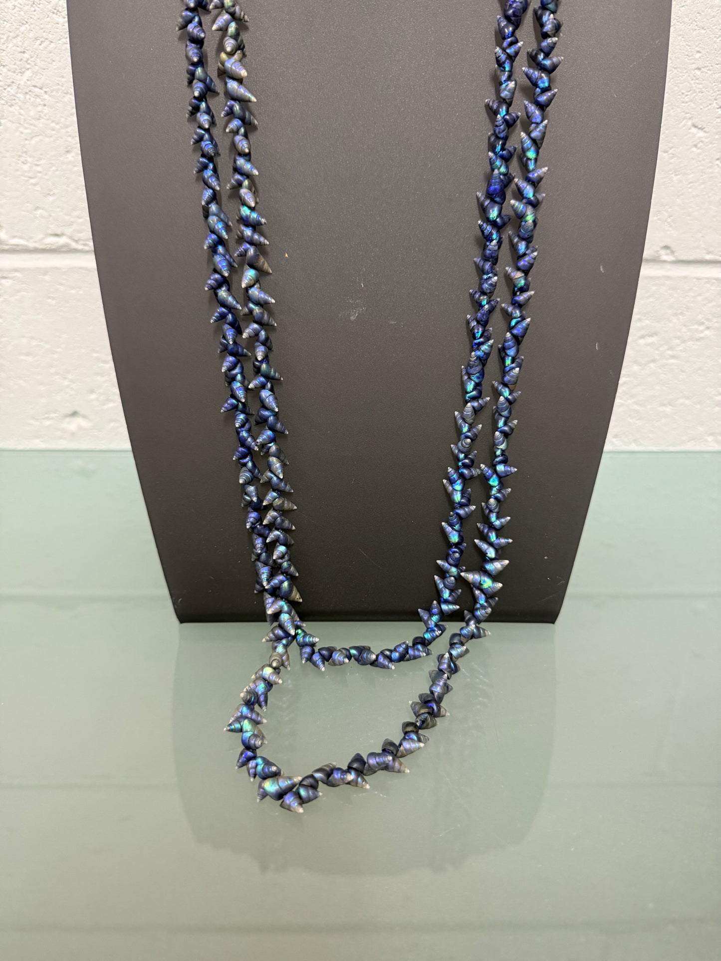 Long Vintage Tasmanian Aboriginal Maireener Shell Necklace