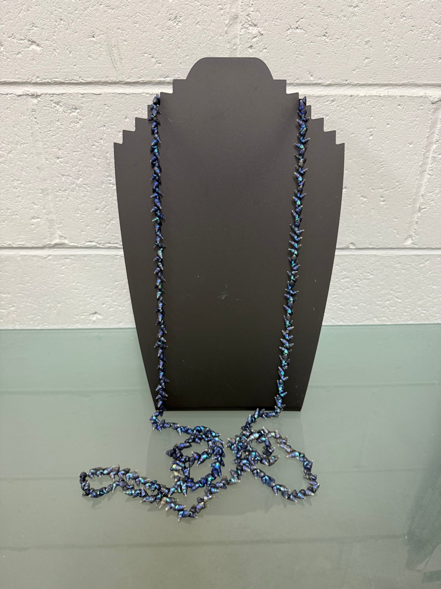 Long Vintage Tasmanian Aboriginal Maireener Shell Necklace