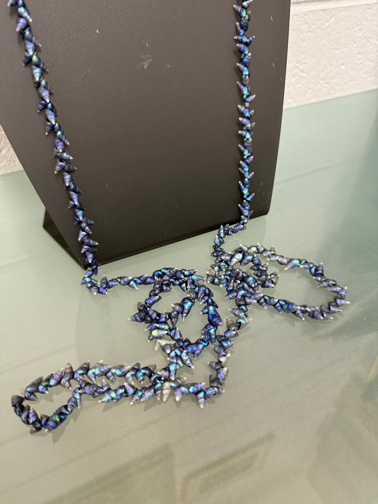 Long Vintage Tasmanian Aboriginal Maireener Shell Necklace