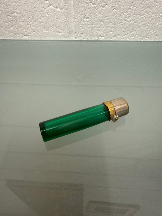 Edwardian Green Glass Scent Bottle