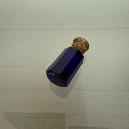 Edwardian Bristol Blue Glass Scent Bottle