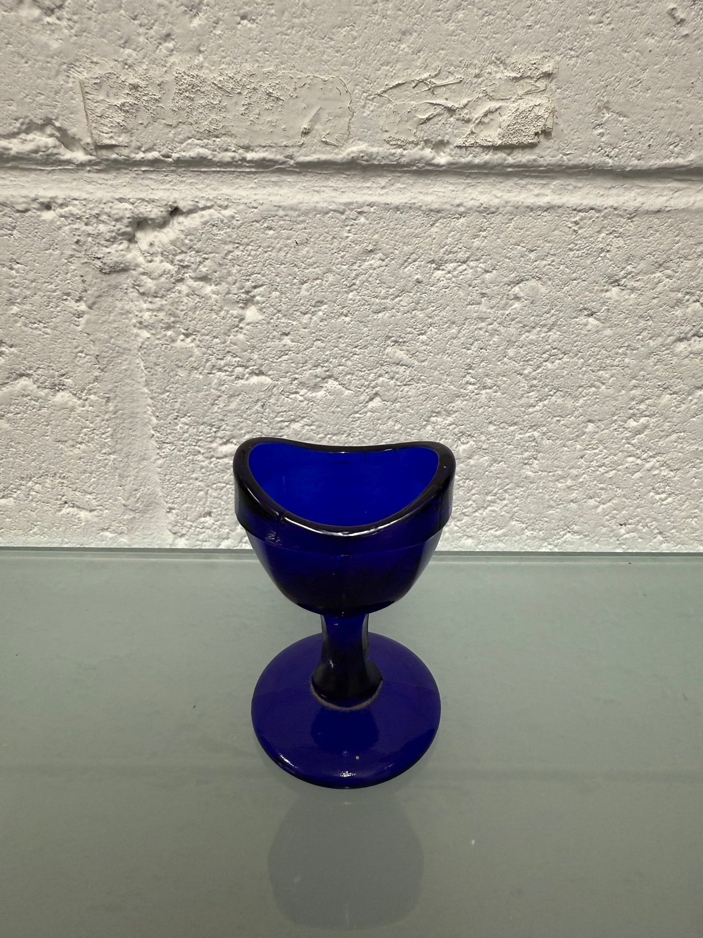Antique Blue Glass Eye Washer