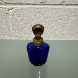 Victorian Blue Glass Scent Bottle