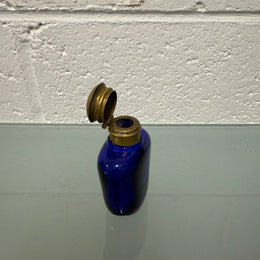 Victorian Blue Glass Scent Bottle