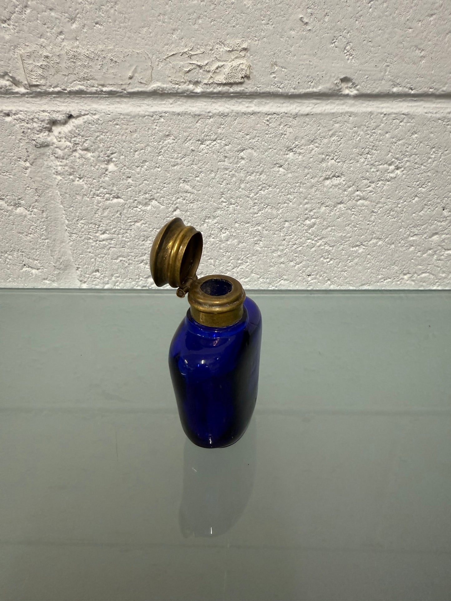 Victorian Blue Glass Scent Bottle