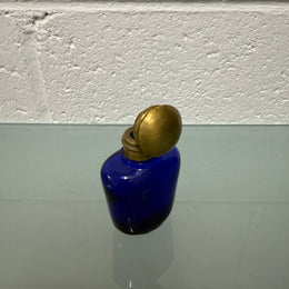 Victorian Blue Glass Scent Bottle