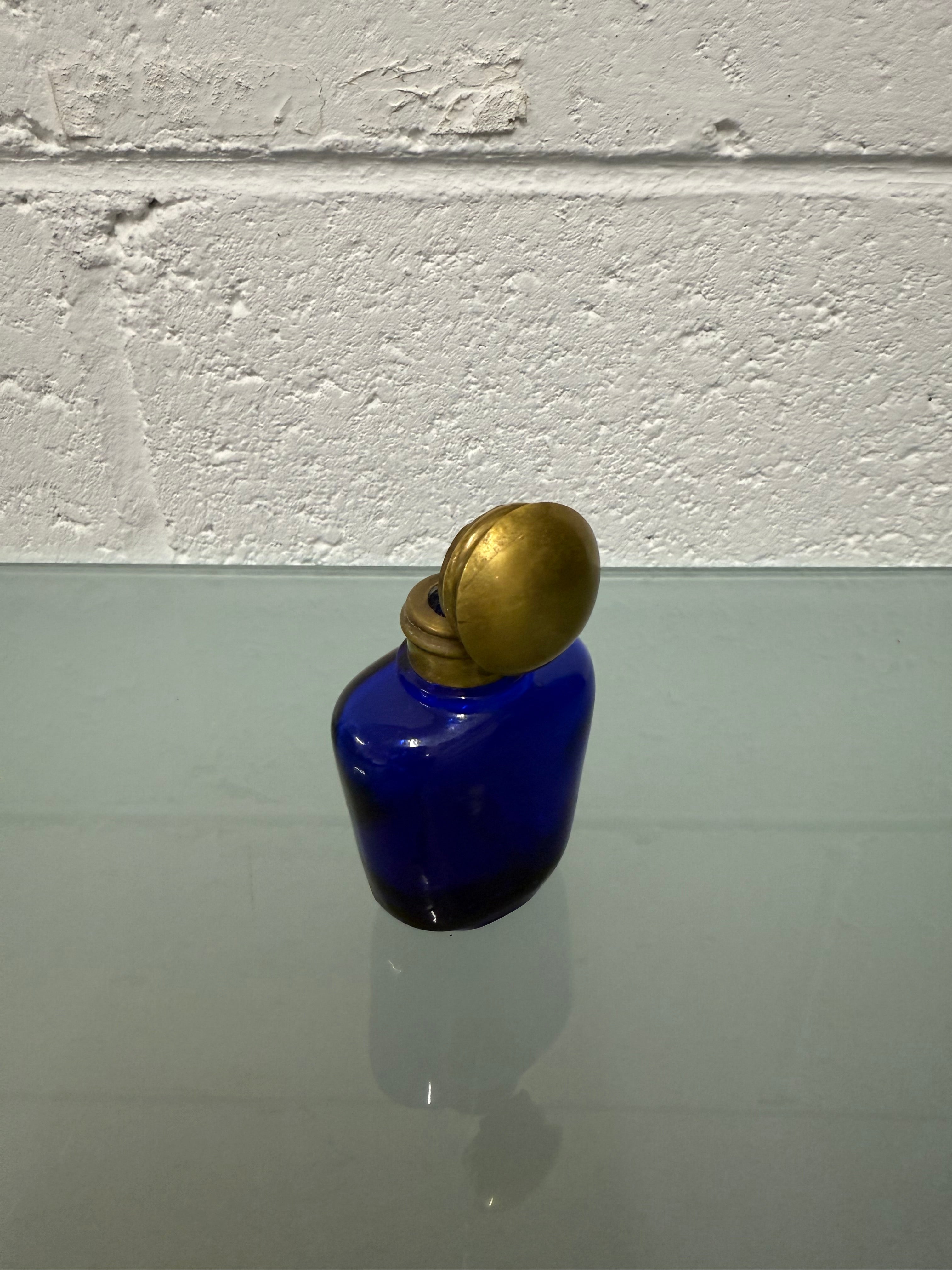 Victorian Blue Glass Scent Bottle | Antique & Vintage | Moonee Ponds Antiques | Australia Wide