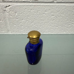 Victorian Blue Glass Scent Bottle