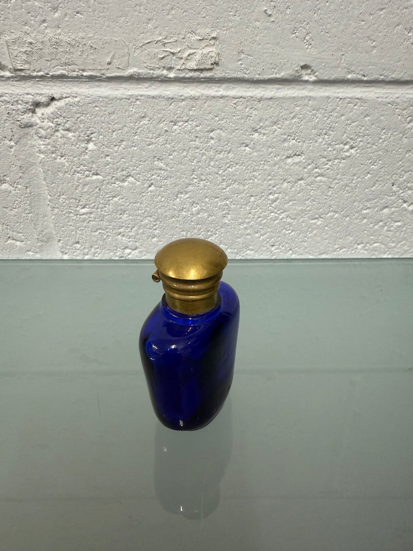 Victorian Blue Glass Scent Bottle