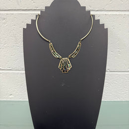 Vintage Mexican Choker Alpaca Silver & Abalone