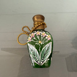 Antique Enamel Hand Painted Perfume / Scent Bottle