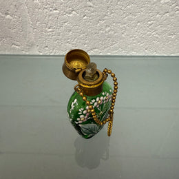 Antique Enamel Hand Painted Perfume / Scent Bottle