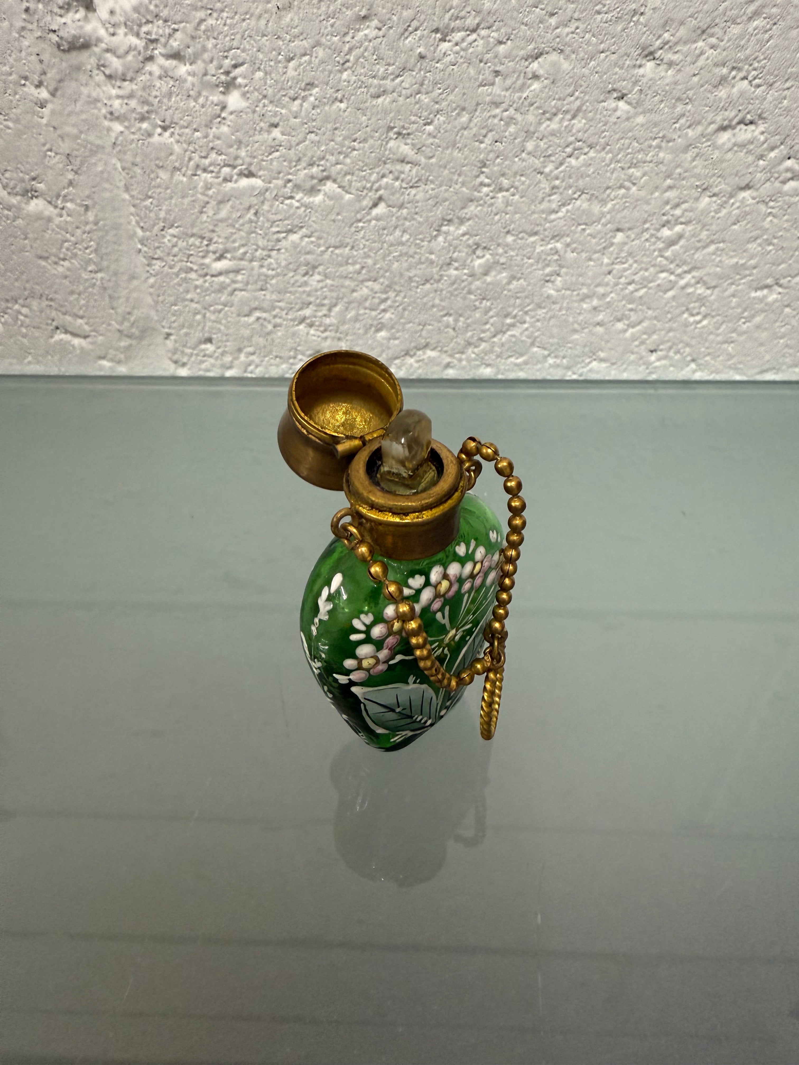 Antique Enamel Hand Painted Perfume / Scent Bottle | Antique & Vintage | Moonee Ponds Antiques | Australia Wide Delivery