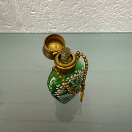 Antique Enamel Hand Painted Perfume / Scent Bottle