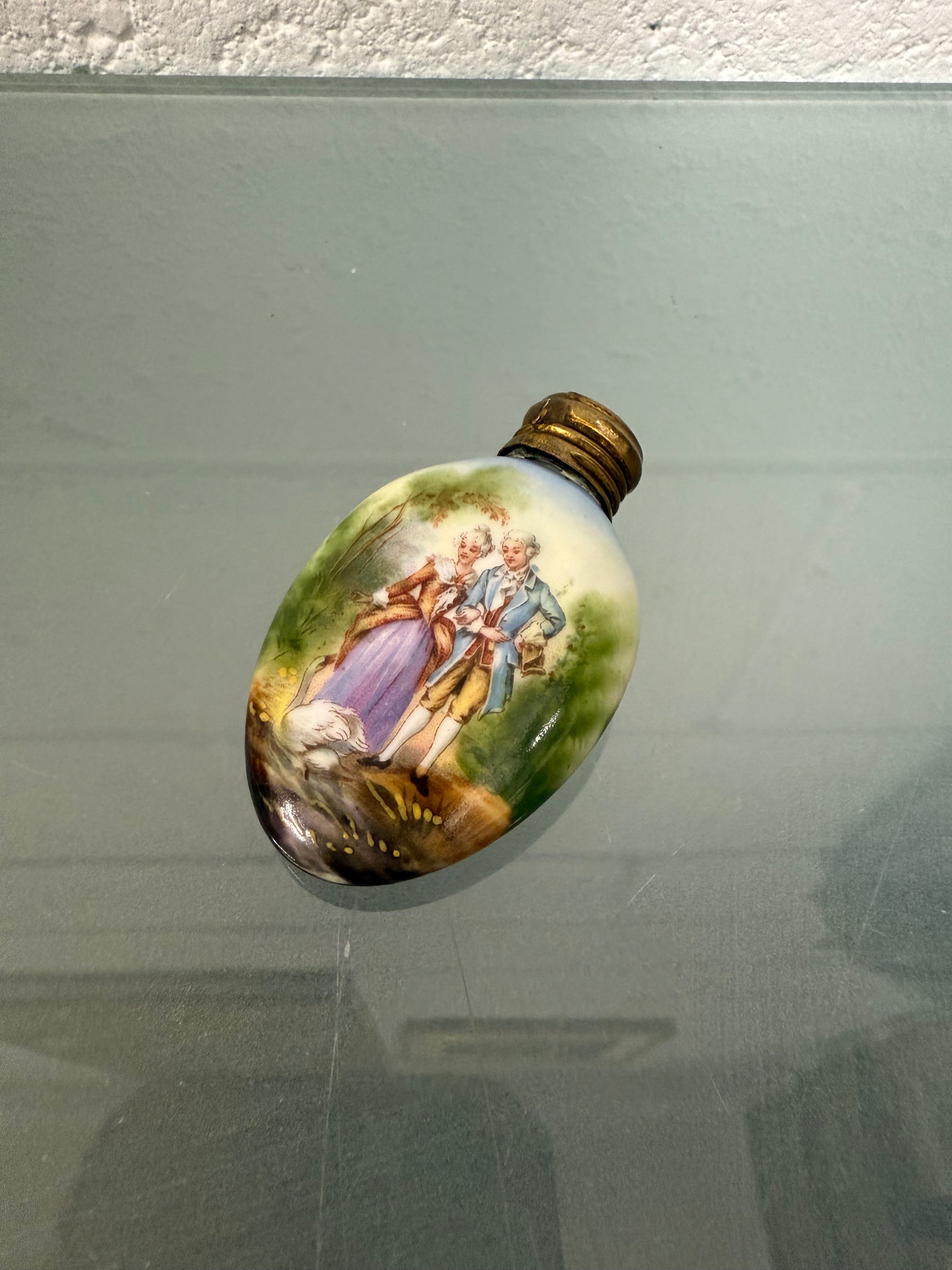 Antique Hand Painted Ceramic Perfume / Scent Bottle | Antique & Vintage | Moonee Ponds Antiques | Australia Wide Delivery