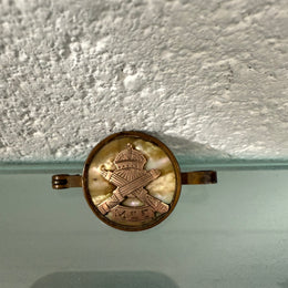 Sweetheart Button Brooch WW1 Machine Gun Corps