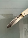 Edwardian Mother Of Pearl & Silver Fruit Knife | Antique & Vintage | Moonee Ponds Antiques | Australia Wide Delivery