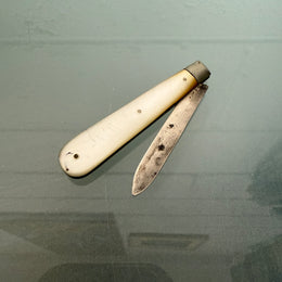 Edwardian Silver & Mother Of Pearl Fruit Knife