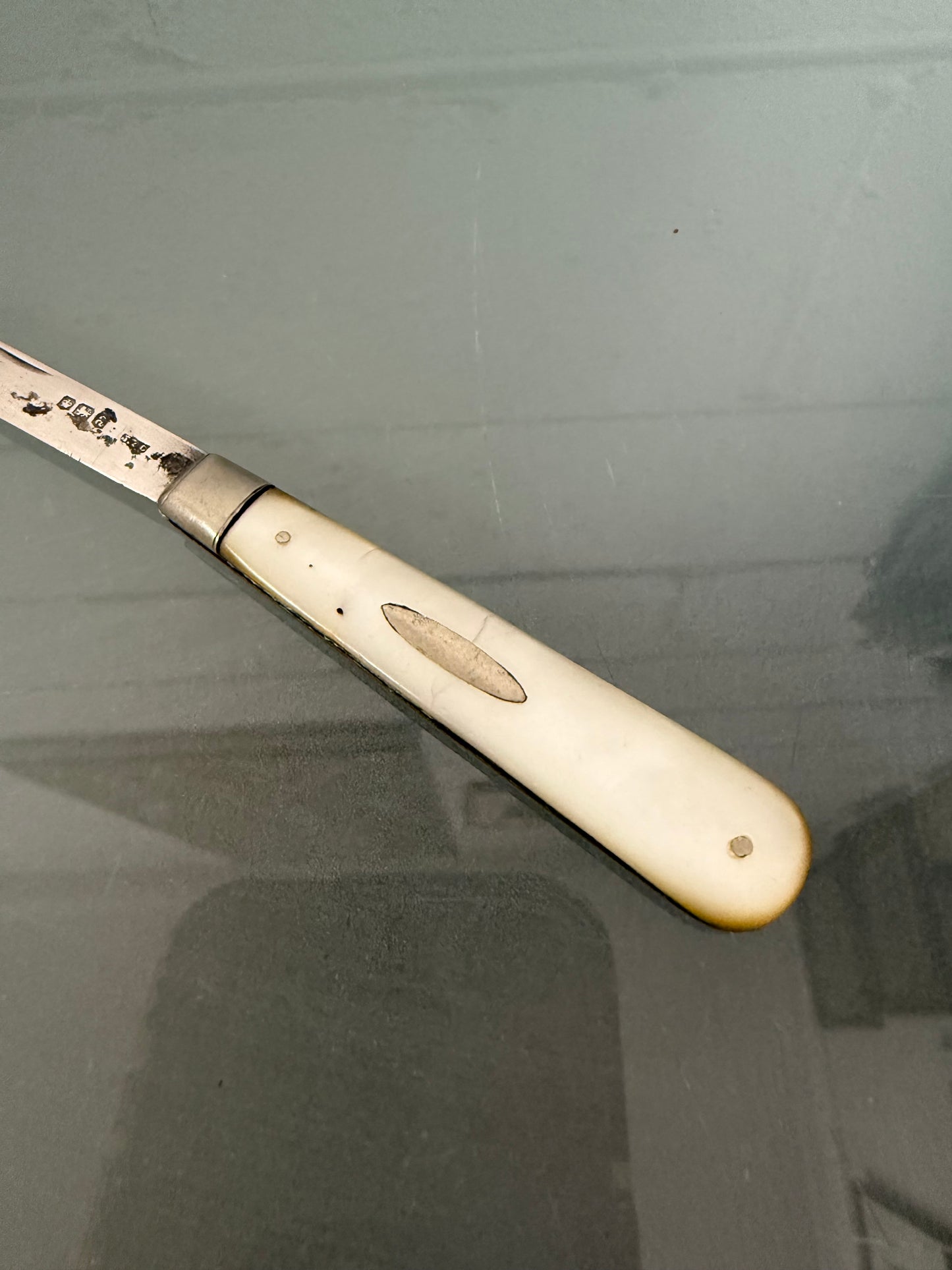 Edwardian Silver & Mother Of Pearl Fruit Knife