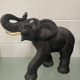 Impressive Large Vintage Hand Made Terracotta Elephant