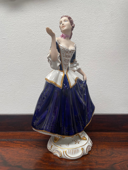 Charming Vintage Royal Dux Dancing Woman Figurine