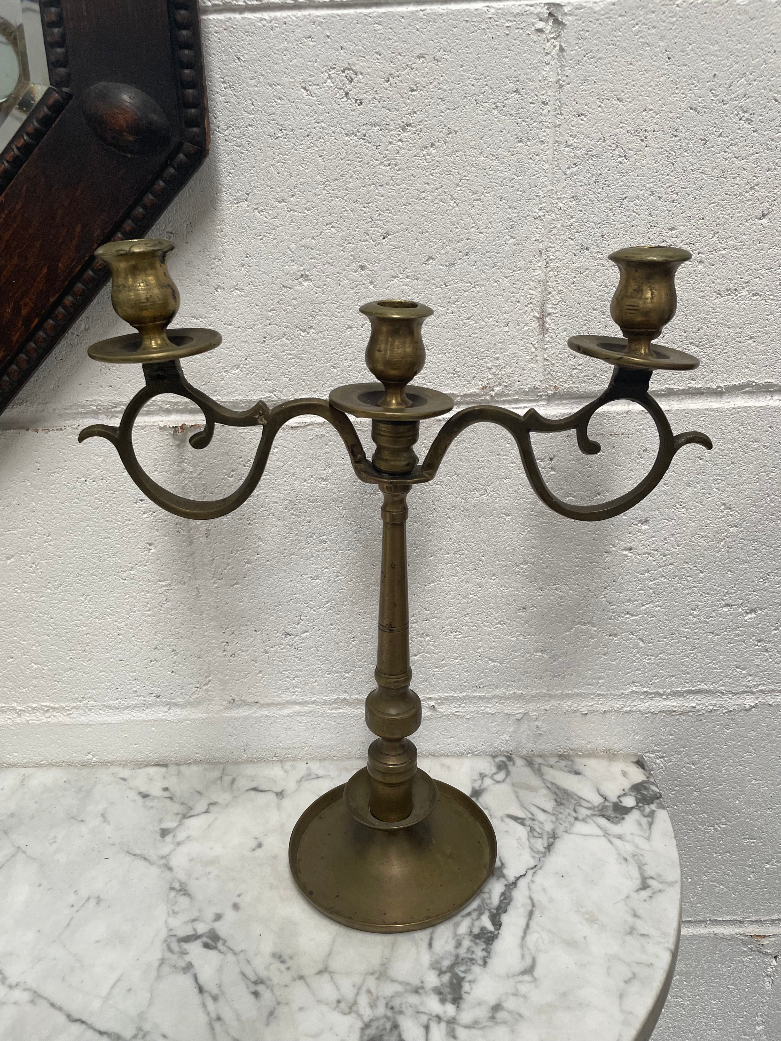 Antique Brass Candle Holder