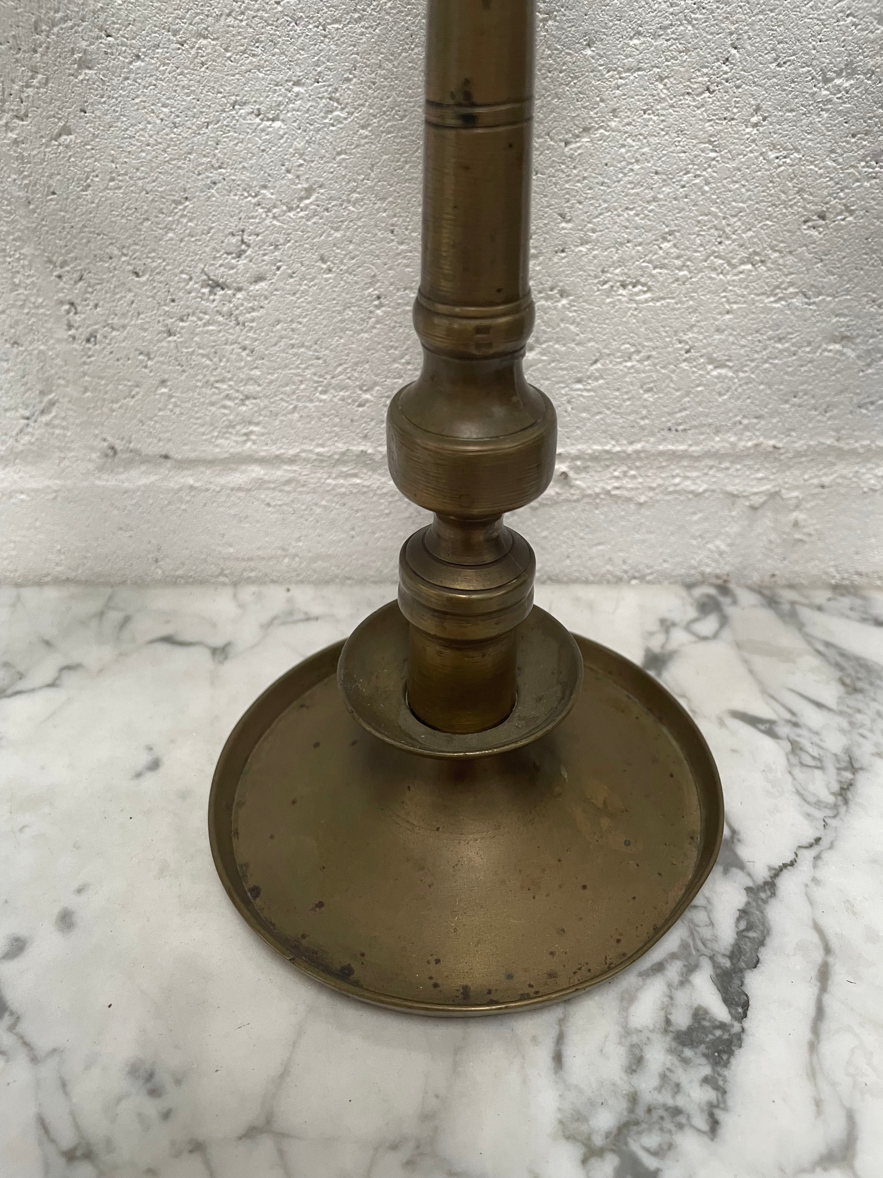 Antique Brass Candle Holder