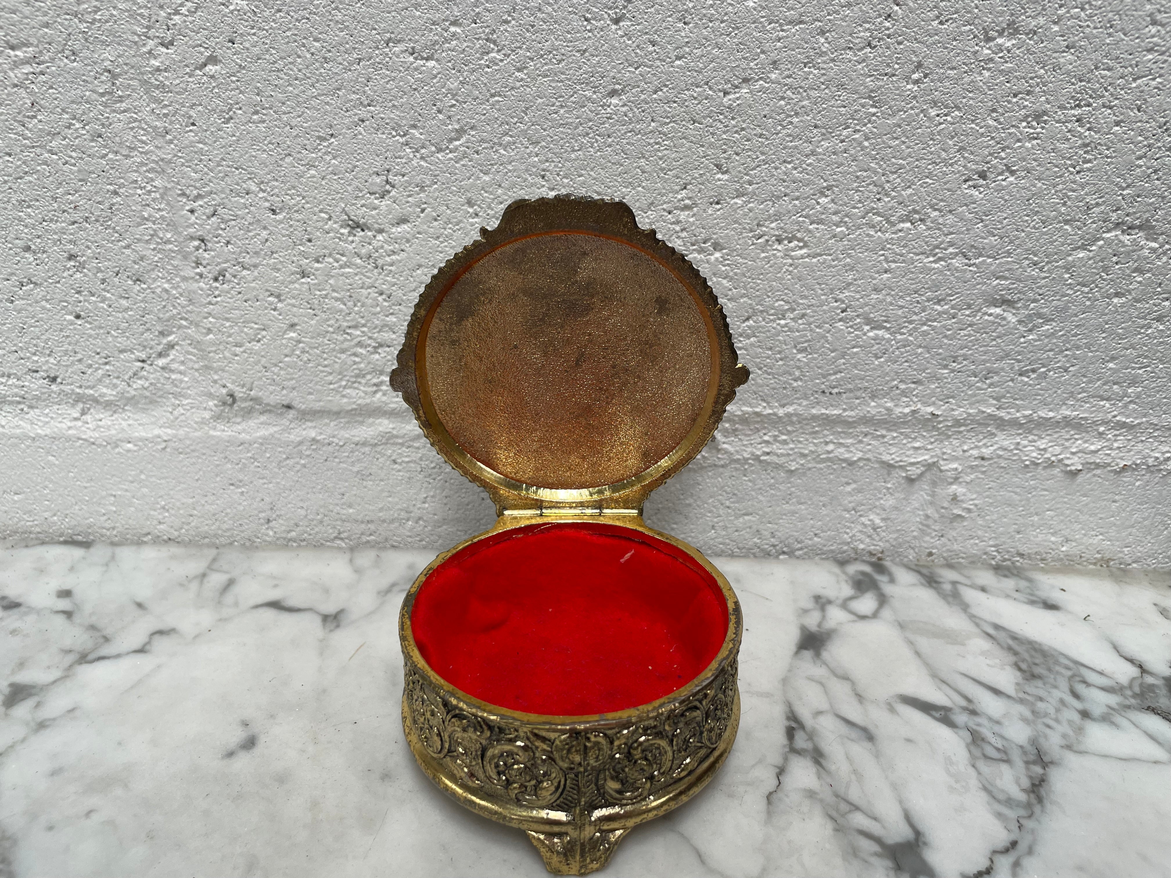 Vintage Upholstered Trinket Box | Antique & Vintage | Moonee Ponds Antiques | Australia Wide Delivery