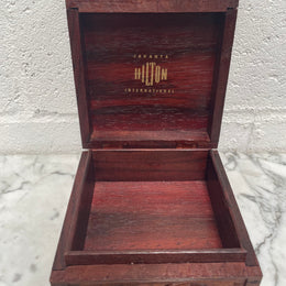 Vintage Hand Carved Wooden Trinket Box