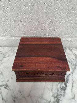 Vintage Hand Carved Wooden Trinket Box | Antique & Vintage | Moonee Ponds Antiques | Australia Wide Delivery