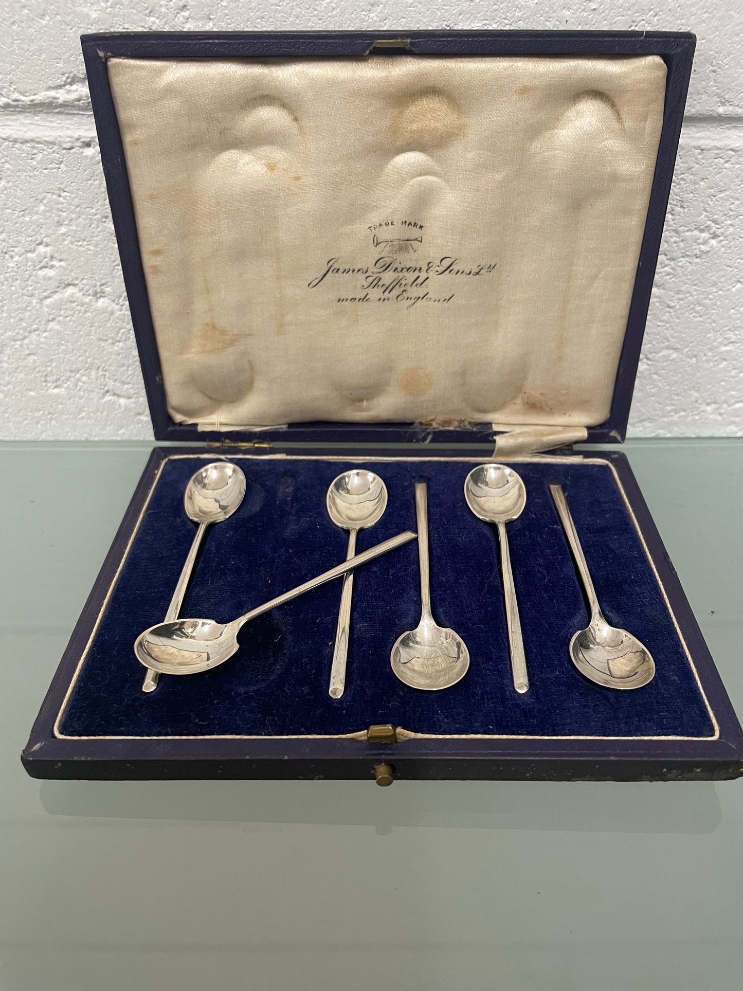 Boxed Set Sterling Silver Coffee Spoons