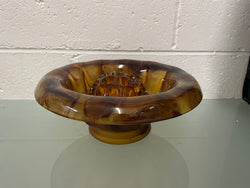 Art Deco Davidsons Smoke Glass Bowl & Insert | Antique & Vintage | Moonee Ponds Antiques | Australia Wide Delivery