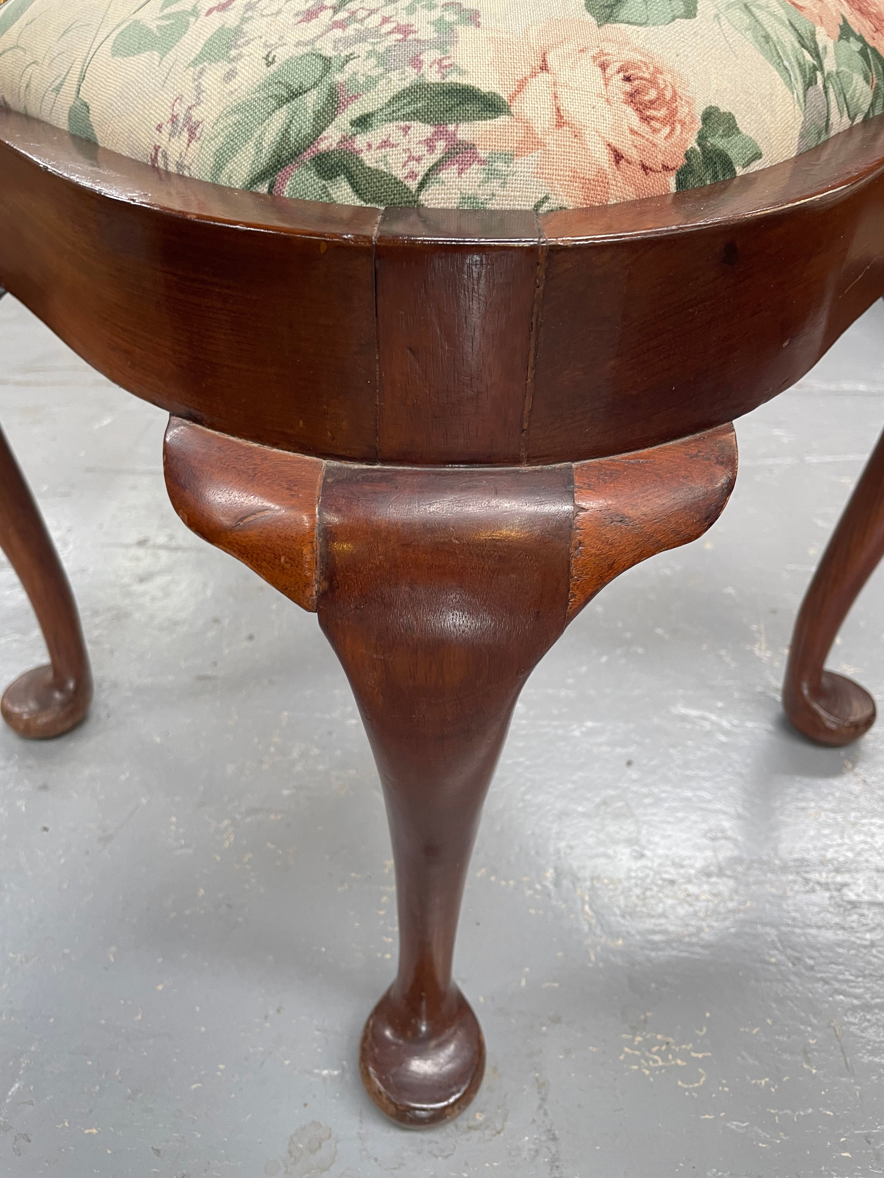 Mahogany Upholstered Corner Chair | Antique & Vintage | Moonee Ponds Antiques | Australia Wide Delivery