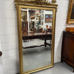 Louis 16th Style Giltwood Mantle / Floor Mirror