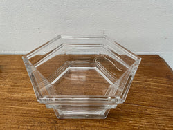 Signed Tiffany & Co Crystal Hexagon Bowl | Antique & Vintage | Moonee Ponds Antiques | Australia Wide Delivery