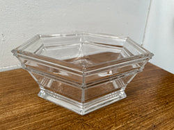Signed Tiffany & Co Crystal Hexagon Bowl | Antique & Vintage | Moonee Ponds Antiques | Australia Wide Delivery