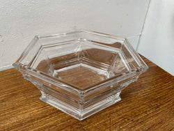 Signed Tiffany & Co Crystal Hexagon Bowl | Antique & Vintage | Moonee Ponds Antiques | Australia Wide Delivery