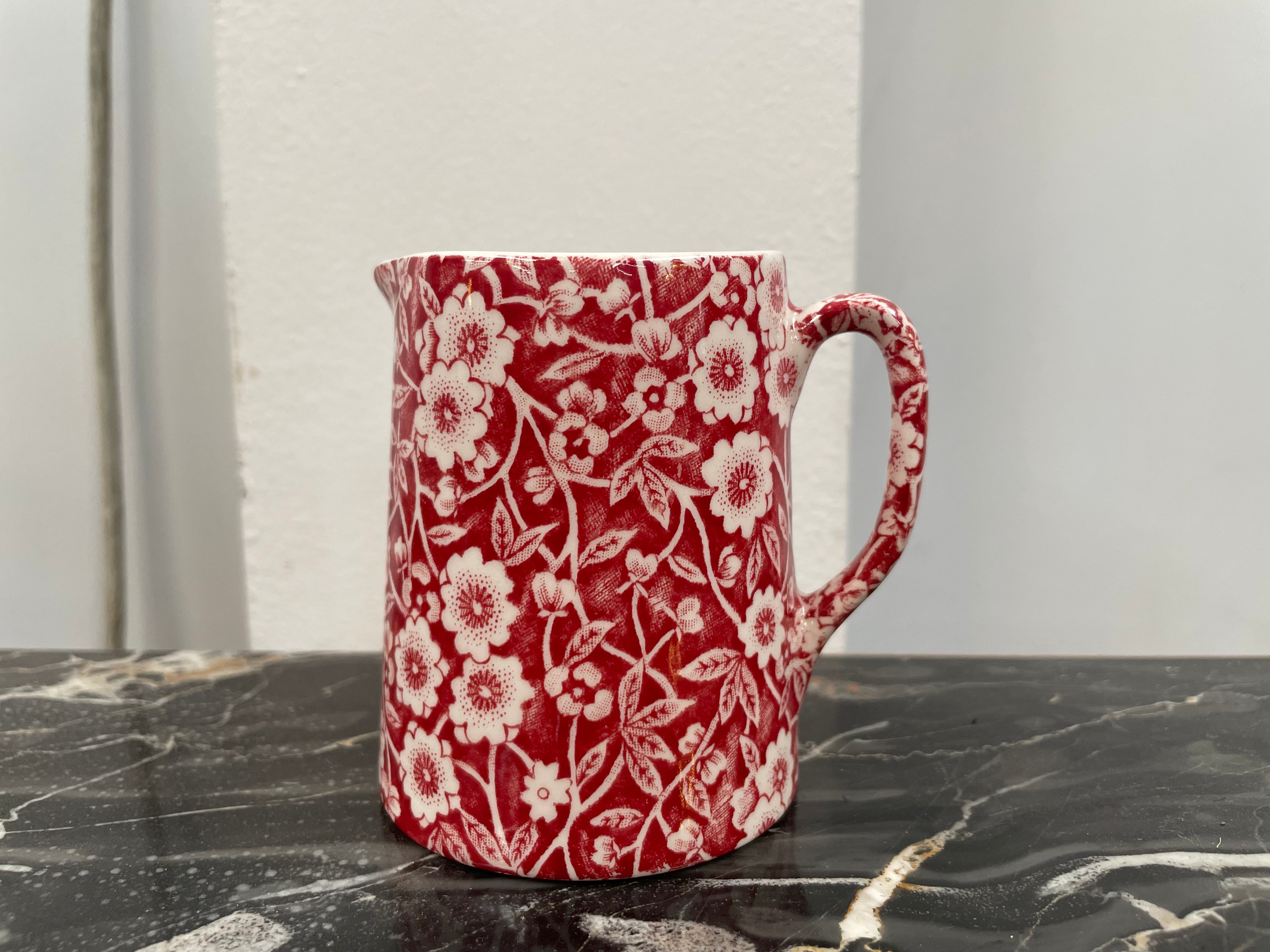 Burleigh Red Calico 1/4 Pint Jug