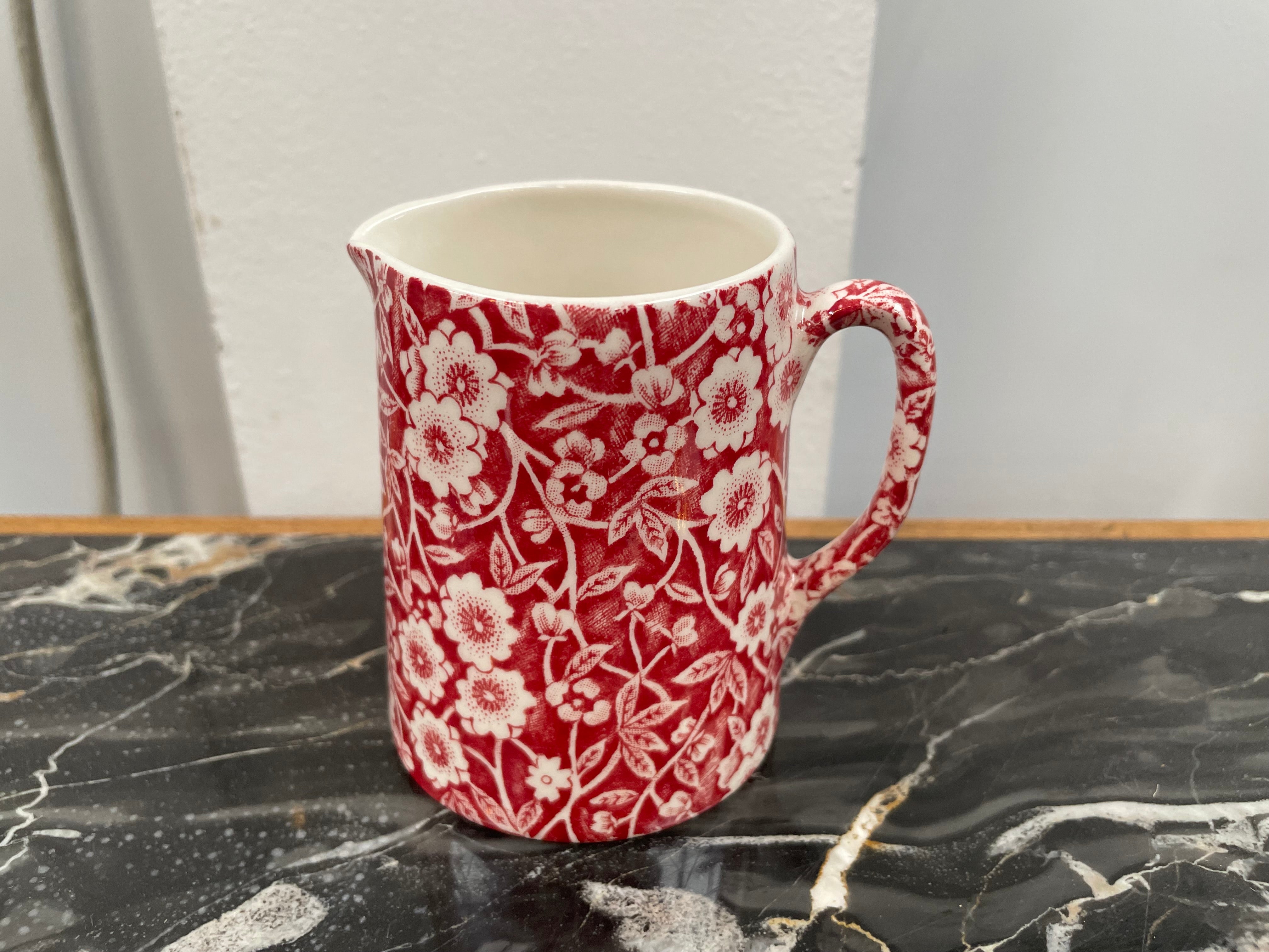 Burleigh Red Calico 1/4 Pint Jug