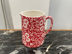 Burleigh Red Calico 1/4 Pint Jug | Antique & Vintage | Moonee Ponds Antiques | Australia Wide Delivery