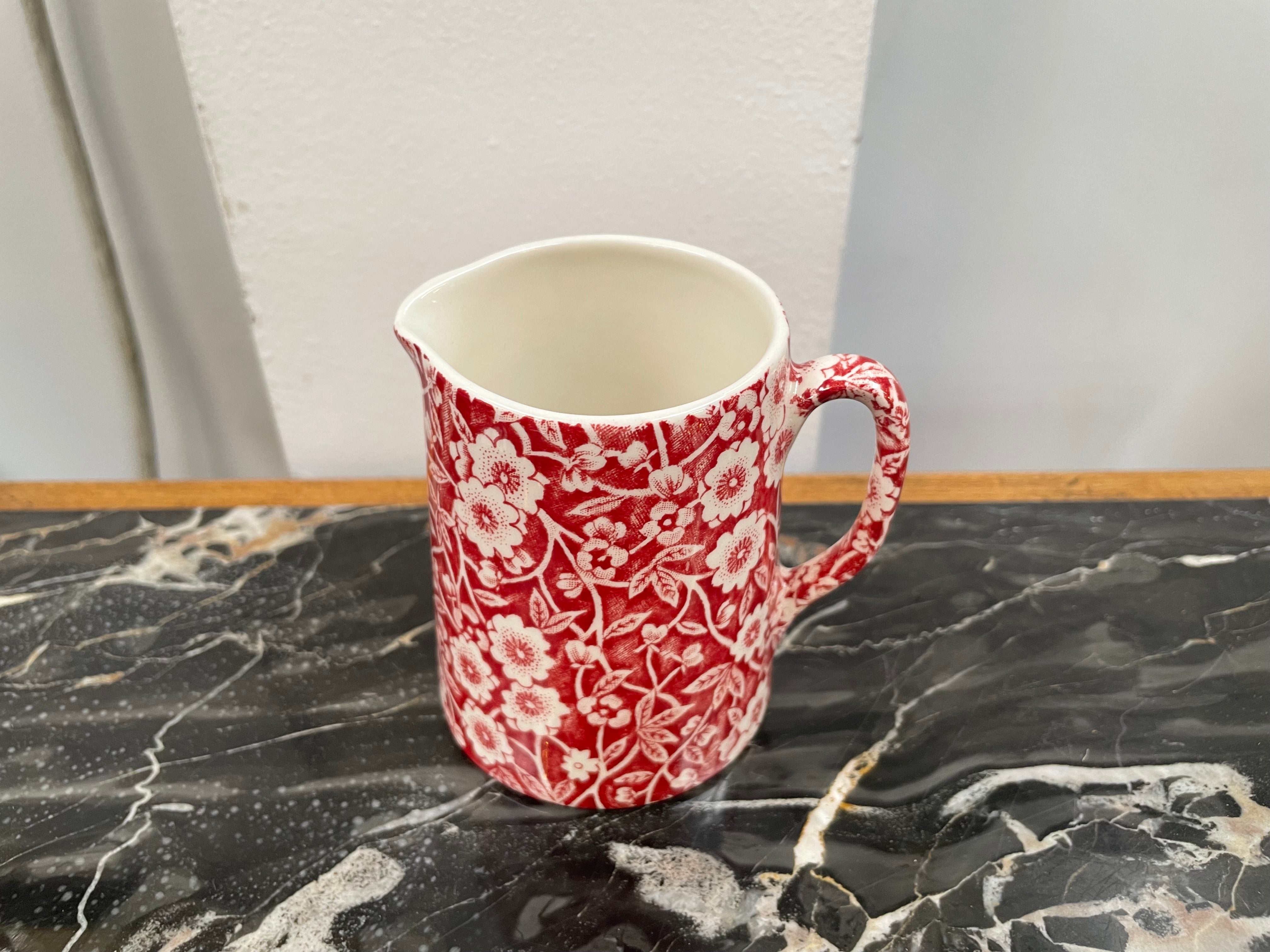 Burleigh Red Calico 1/4 Pint Jug