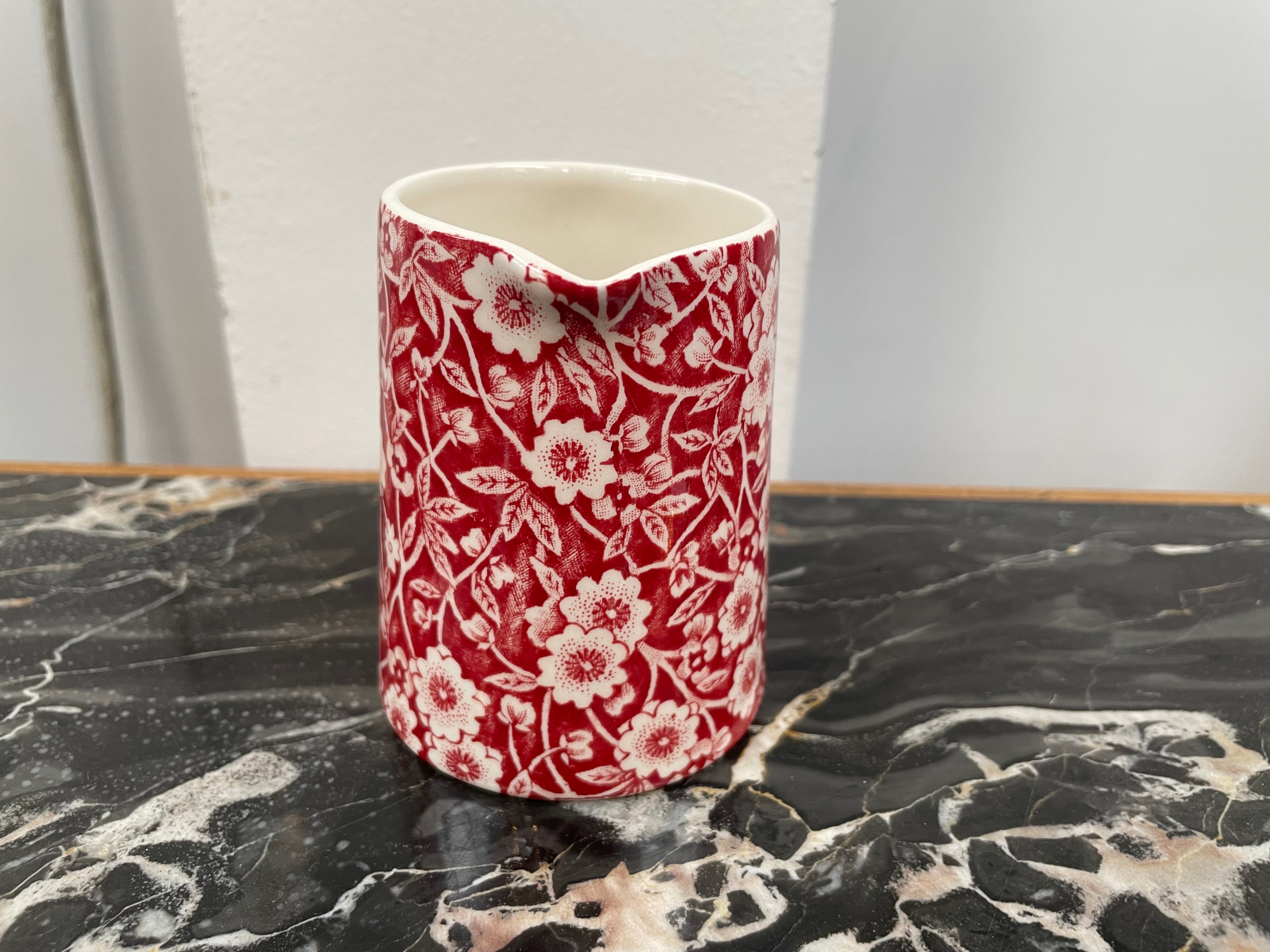 Burleigh Red Calico 1/4 Pint Jug