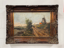 Beautiful Dutch Oil on Canvas Painting In Ornate Frame | Antique & Vintage | Moonee Ponds Antiques | Australia Wide Delivery