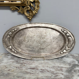 Large Antique English "Beldray" Arts & Crafts/Nouveau Silver Plated Tray