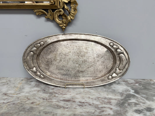 Large Antique English "Beldray" Arts & Crafts/Nouveau Silver Plated Tray