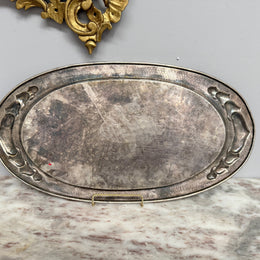 Large Antique English "Beldray" Arts & Crafts/Nouveau Silver Plated Tray