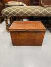 Charming Rustic Antique Victorian Metal Deed Box Faux Oak Finish | Antique & Vintage | Moonee Ponds Antiques | Australia Wide Delivery