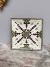 Vintage Moroccon Tile Tray With Silver Trim | Antique & Vintage | Moonee Ponds Antiques | Australia Wide Delivery